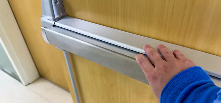 Installing a Push Bar on a Door Cottage Grove